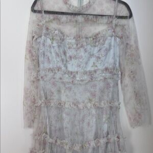 Needle and Thread Elegant Floral Lace Dress